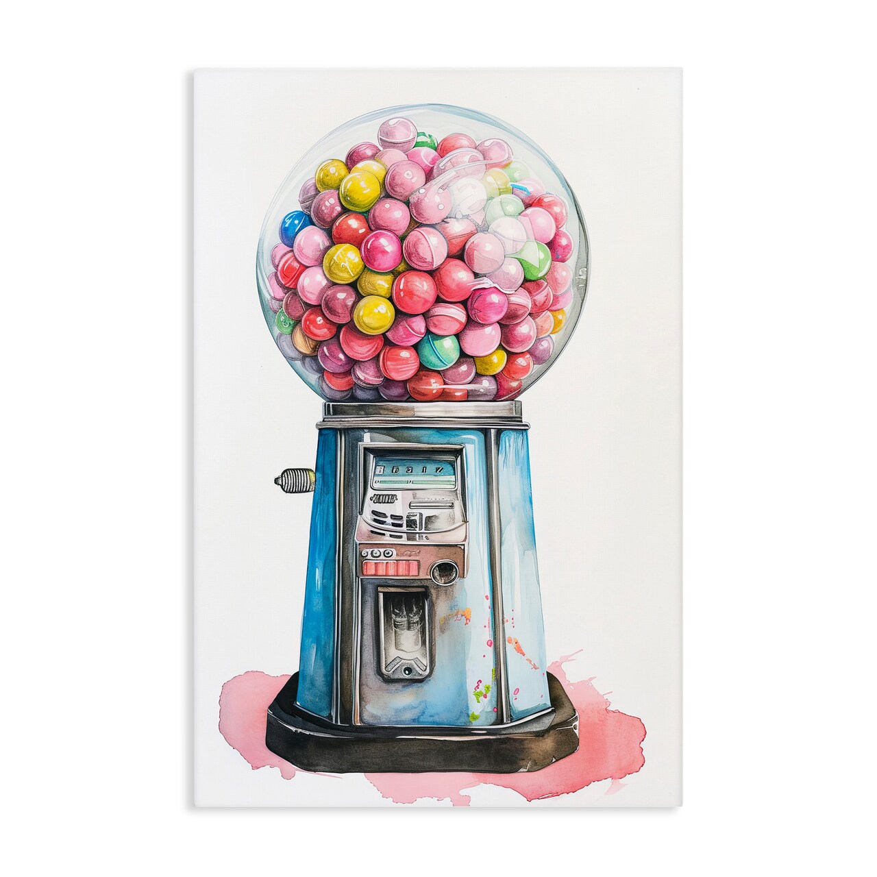 Stupell Industries Retro Gumball Machine Canvas, design by Ray Powers